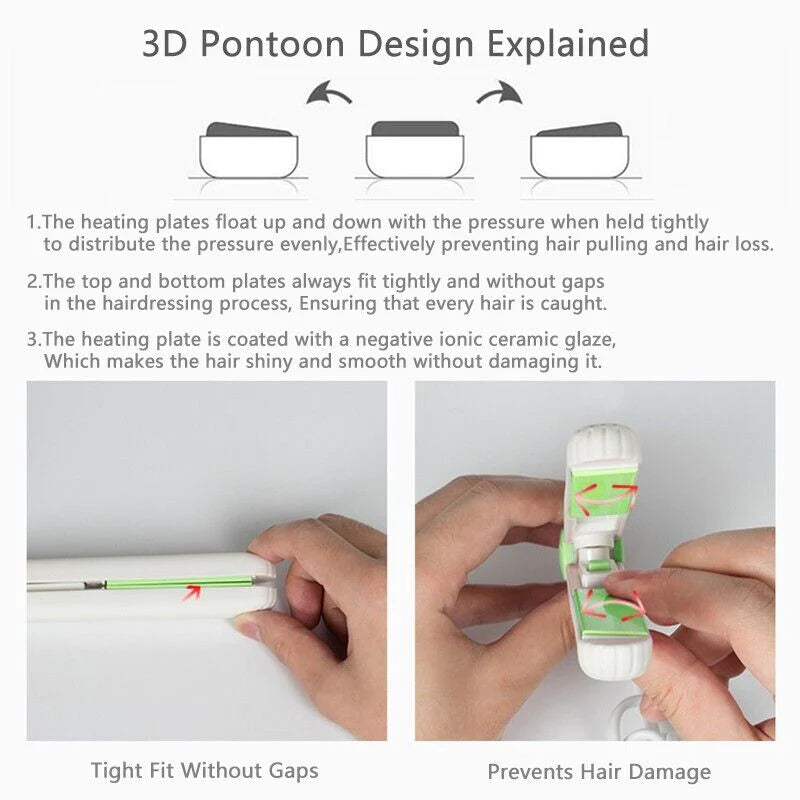 Portable Mini Hair Straightener & Curler