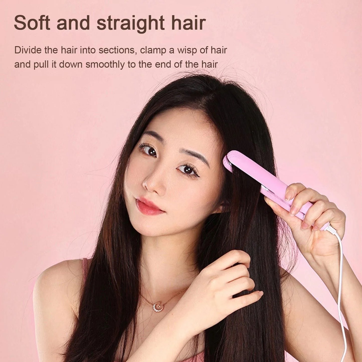 Portable Mini Hair Straightener & Curler