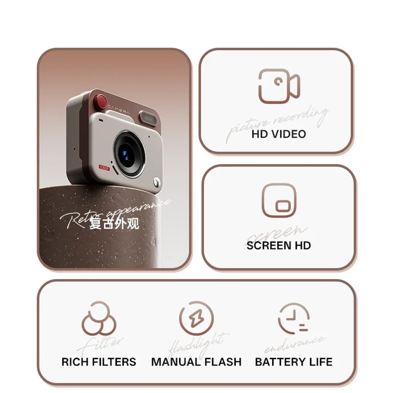 Mini HD Pocket Retro Camera