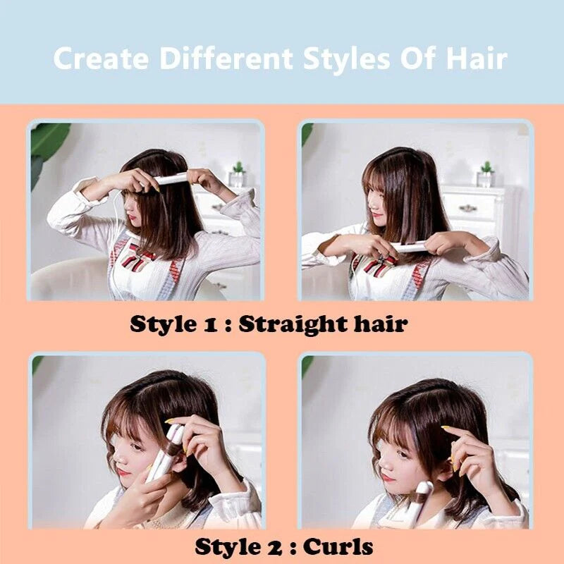 Portable Mini Hair Straightener & Curler