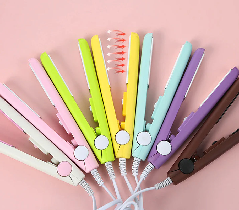 Portable Mini Hair Straightener & Curler